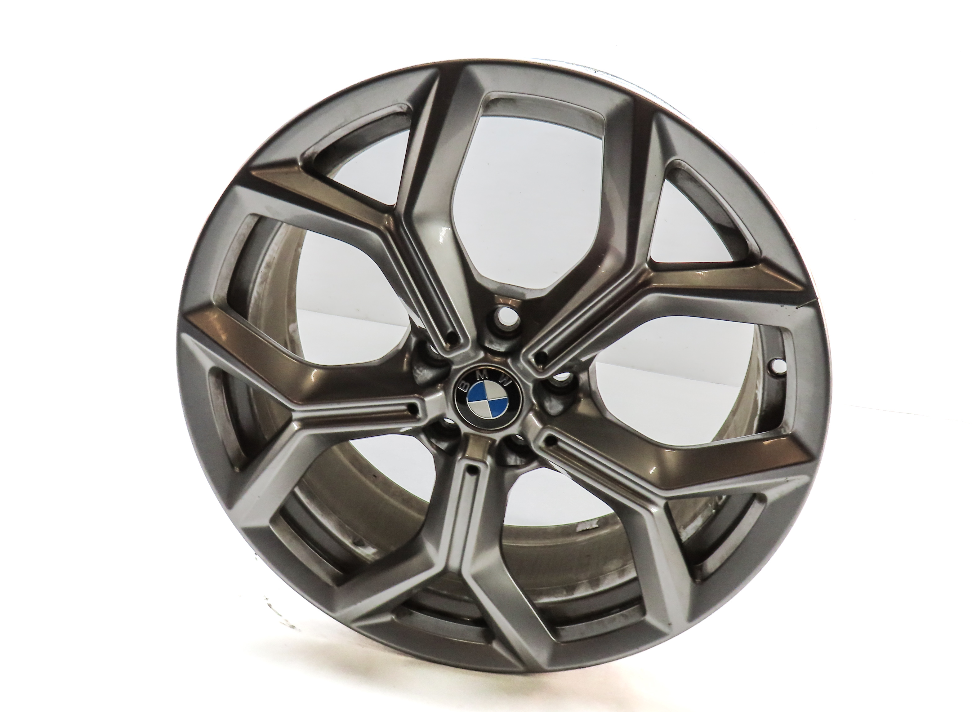 2018-2020 BMW X3 X4 (G01 G02) 19x7.5 ALUMINUM 5 Y SPOKE WHEEL RIM (LIGHT GRAY) — exact item pictured